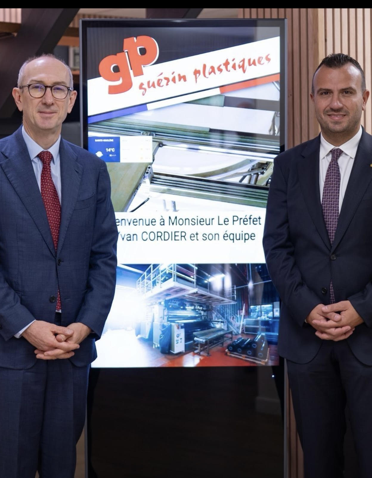 Visite officielle de M. le Préfet de la Haute-Loire chez Guérin Plastiques